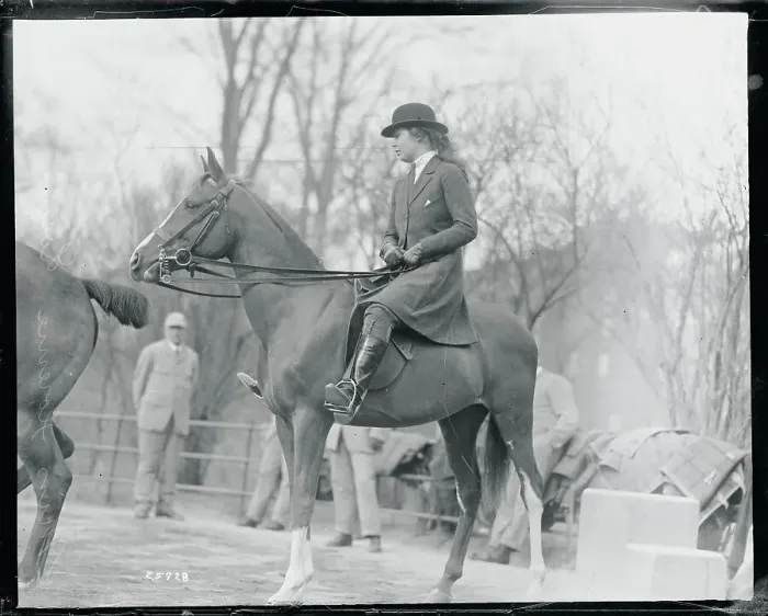 Framed Print : Miss Florence Loew on Horseback Framed Print : Miss Florence Loew on Horseback