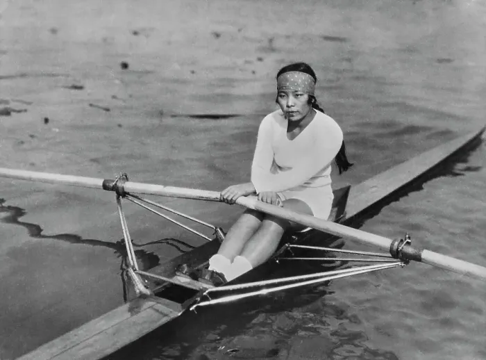 Framed Print : Miss Takada, Japanese Rower Framed Print : Miss Takada, Japanese Rower