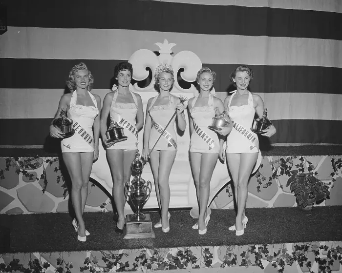 Framed Print : Miss United States Winner and Finalists Framed Print : Miss United States Winner and Finalists