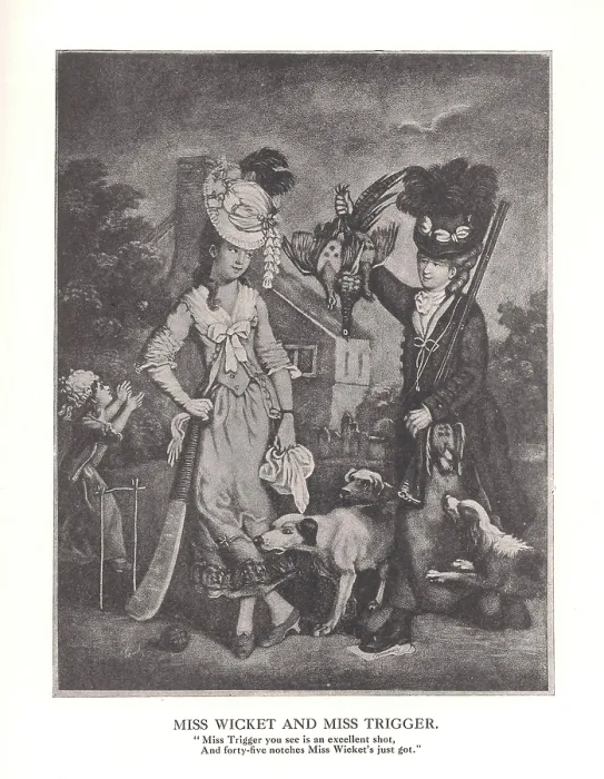 Framed Print : Miss Wicket and MissTrigger, c1778 (1912) Framed Print : Miss Wicket and MissTrigger, c1778 (1912)