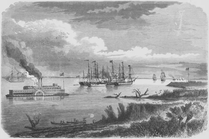 Framed Print : Mississippi Boats