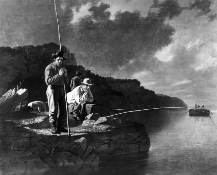 Framed Print : Mississippi Fishing