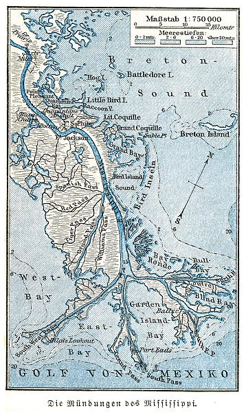 Mississippi river map 1895