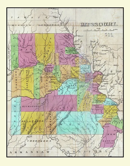 Framed Print : Missouri 1830 Framed Print : Missouri 1830