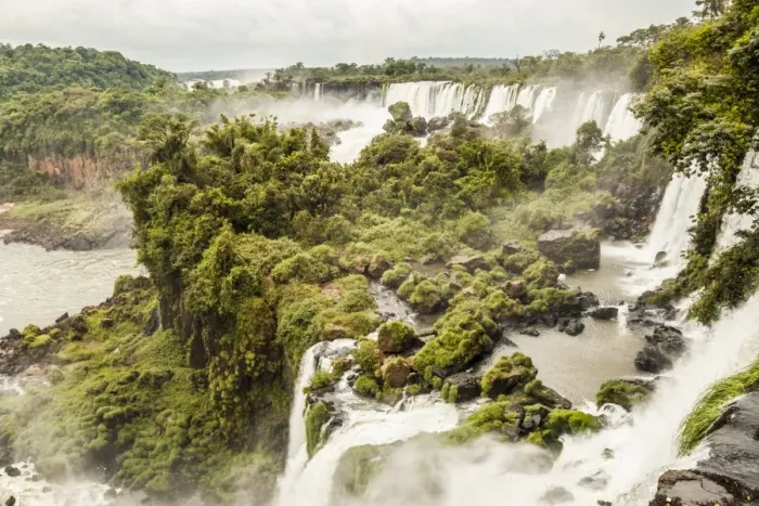 Framed Print : Mist over Iguazu Waterfalls, Argentina