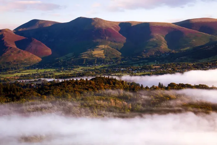 Framed Print : Mist over Keswick, Lake District, Cumbria, England