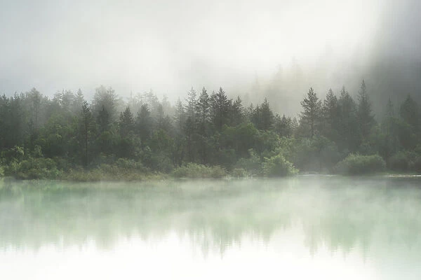 Misty Dolomites Landscape, Lago di Landro
