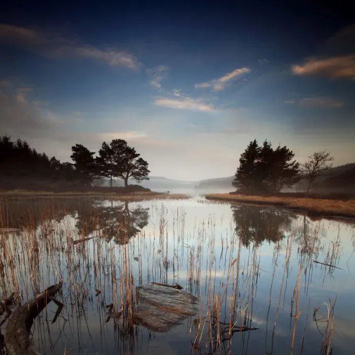 Framed Print : Misty morning Loch Lake Framed Print : Misty morning Loch Lake