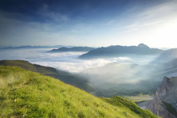 Framed Print : Misty sunrise in the Dolomites Framed Print : Misty sunrise in the Dolomites