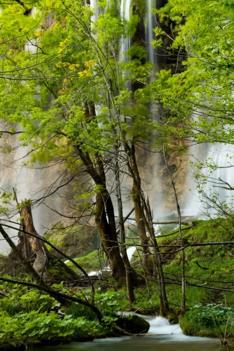 Framed Print : Misty Waterfall at Plitvice Lakes National Park Framed Print : Misty Waterfall at Plitvice Lakes National Park