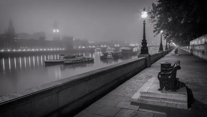 Framed Print : Misty Westminster Framed Print : Misty Westminster
