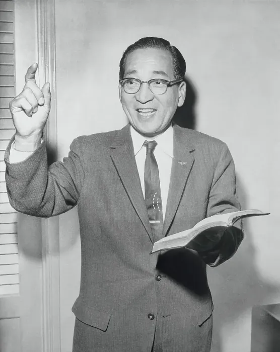 Framed Print : Mitsuo Fuchida Reading from Bible Framed Print : Mitsuo Fuchida Reading from Bible