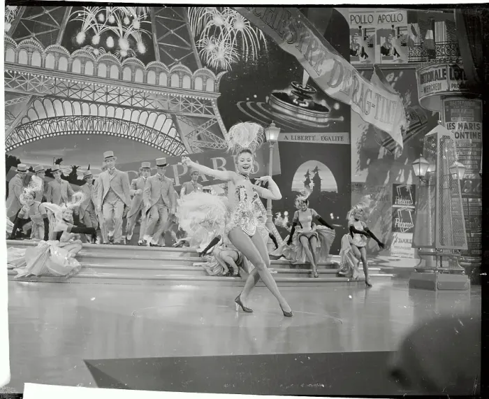 Framed Print : Mitzi Gaynor Dancing on Set Framed Print : Mitzi Gaynor Dancing on Set