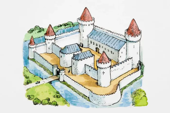 Framed Print : Moated castle Framed Print : Moated castle