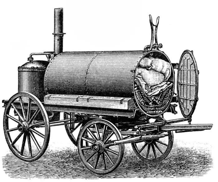 Framed Print : Mobile Disinfecting Apparatus