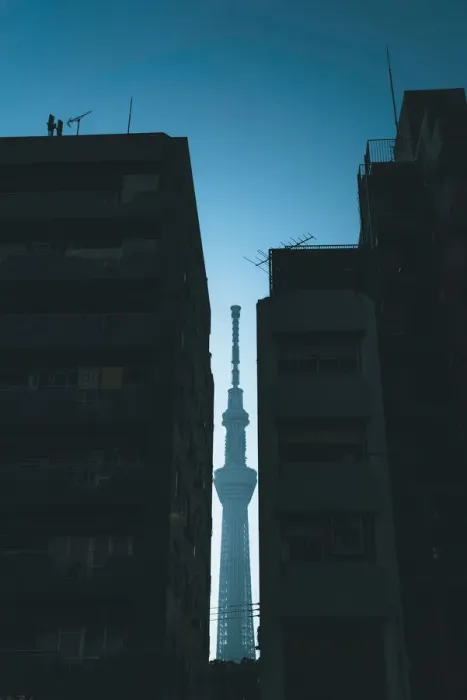 Framed Print : Moda River, Sky Tree, Tokyo Framed Print : Moda River, Sky Tree, Tokyo