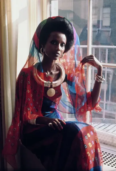 Iman Launches Modelling Career in New York, 1975 Print. Art Prints