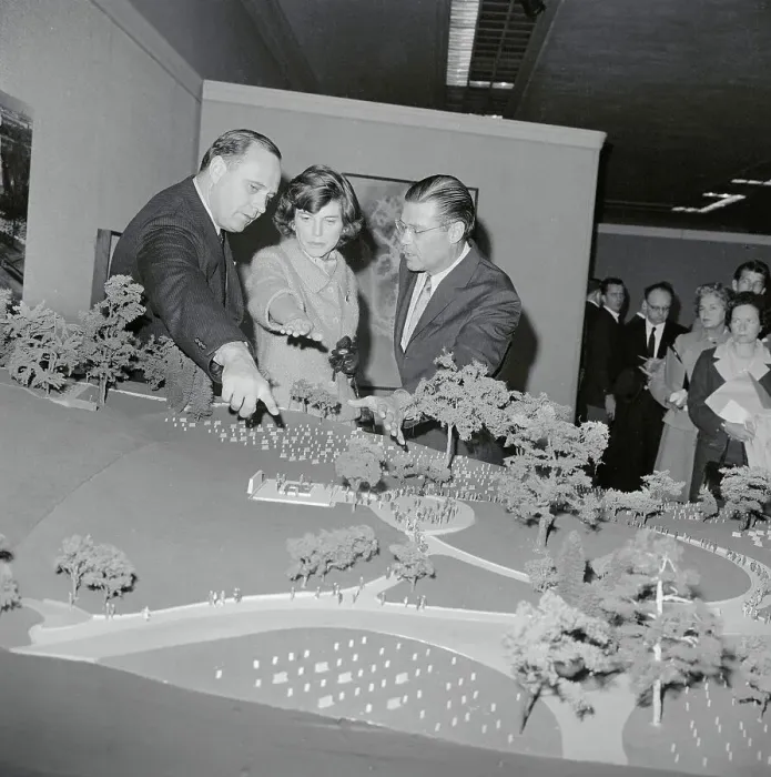 Framed Print : Model Layout of JFK's Tomb Framed Print : Model Layout of JFK's Tomb
