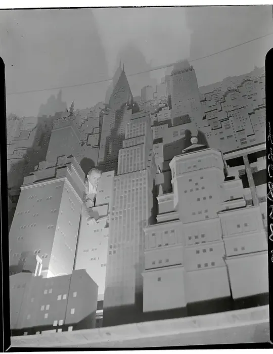 Framed Print : Model of Manhattan Buildings Framed Print : Model of Manhattan Buildings