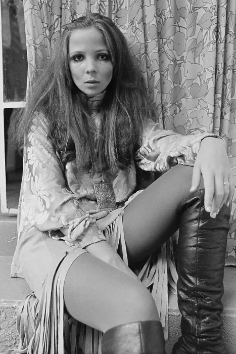 Framed Print : Model Penelope Tree in Long Sleeved Blouse Framed Print : Model Penelope Tree in Long Sleeved Blouse