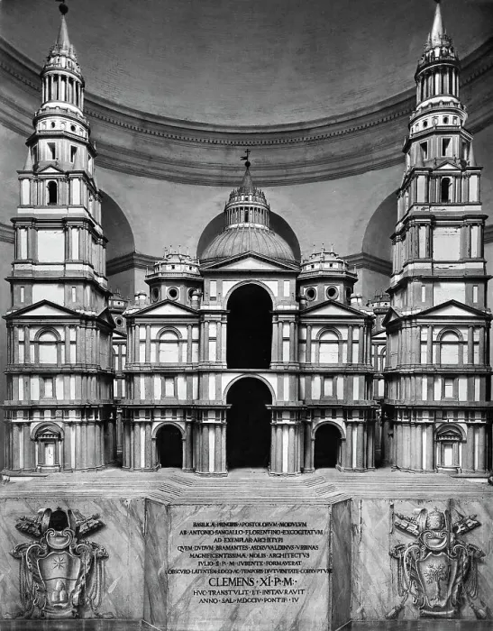 Framed Print : Model For The Reconstruction of St. Peter's Framed Print : Model For The Reconstruction of St. Peter's