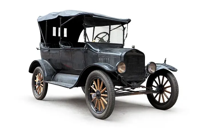 Framed Print : Model T convertible silhouetted three quarter view Framed Print : Model T convertible silhouetted three quarter view