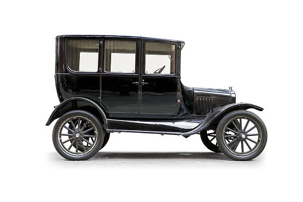 Model T Sedan silhouetted side view