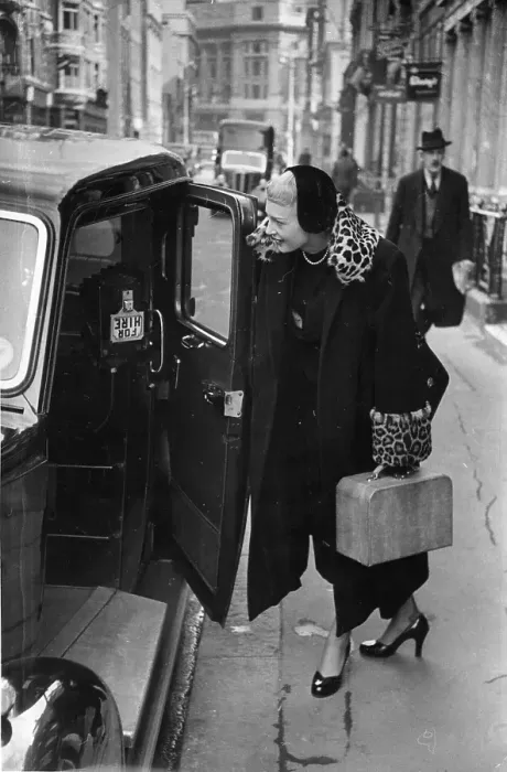 Framed Print : Model Takes Taxi Framed Print : Model Takes Taxi