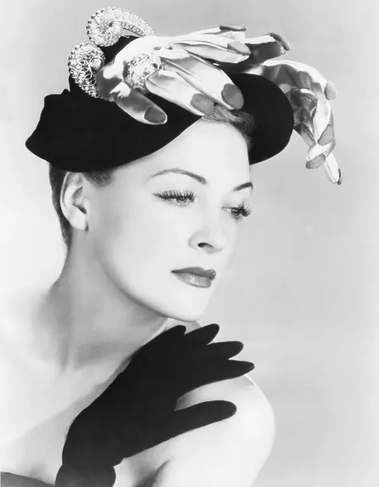 Framed Print : Model Wearing Barthet's Hands of Fate Hat Framed Print : Model Wearing Barthet's Hands of Fate Hat