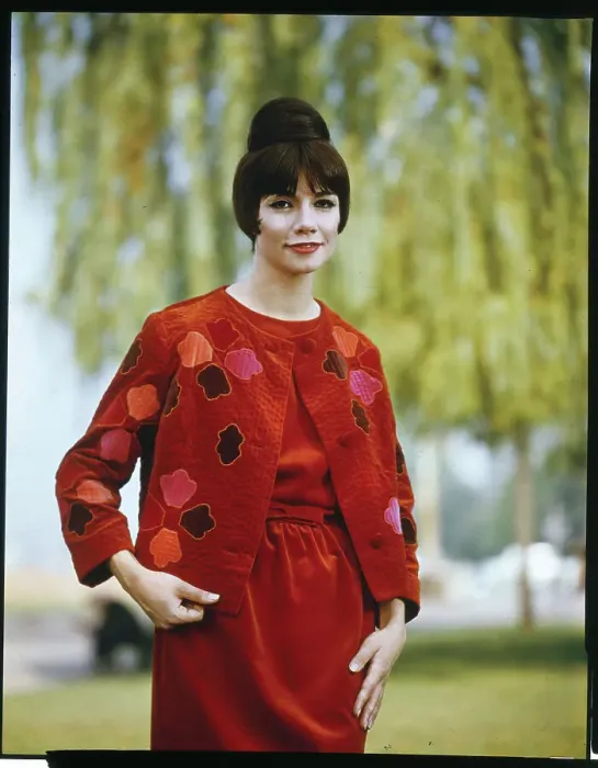 Framed Print : Model Wearing Ensemble with Appliqued Jacket Framed Print : Model Wearing Ensemble with Appliqued Jacket