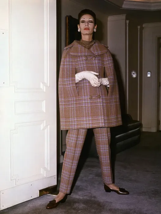 Framed Print : Model Wearing Ensemble by Norman Norell Framed Print : Model Wearing Ensemble by Norman Norell
