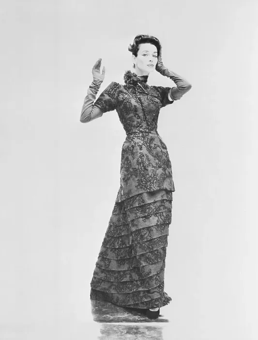 Framed Print : Model Wearing an Evening Gown Framed Print : Model Wearing an Evening Gown