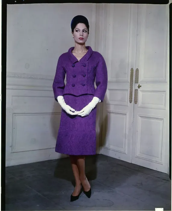 Framed Print : Model Wearing Evening Suit by Philippe Venet