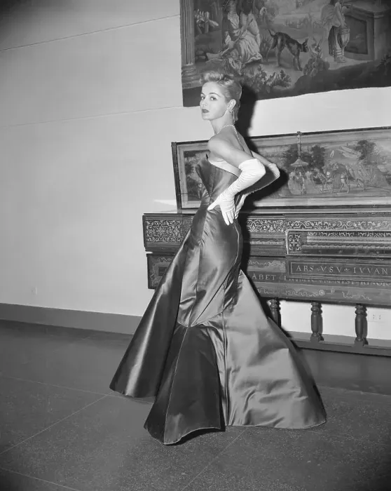Framed Print : Model Wearing Gelanos Gown Framed Print : Model Wearing Gelanos Gown