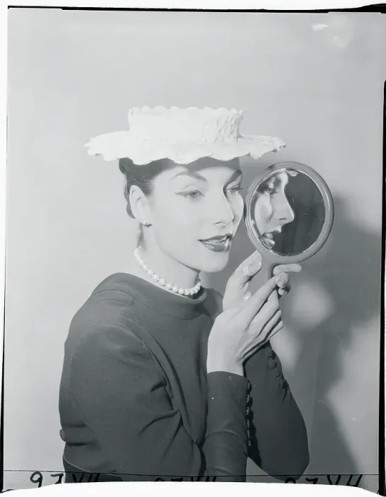 Framed Print : Model Wearing Hat Framed Print : Model Wearing Hat