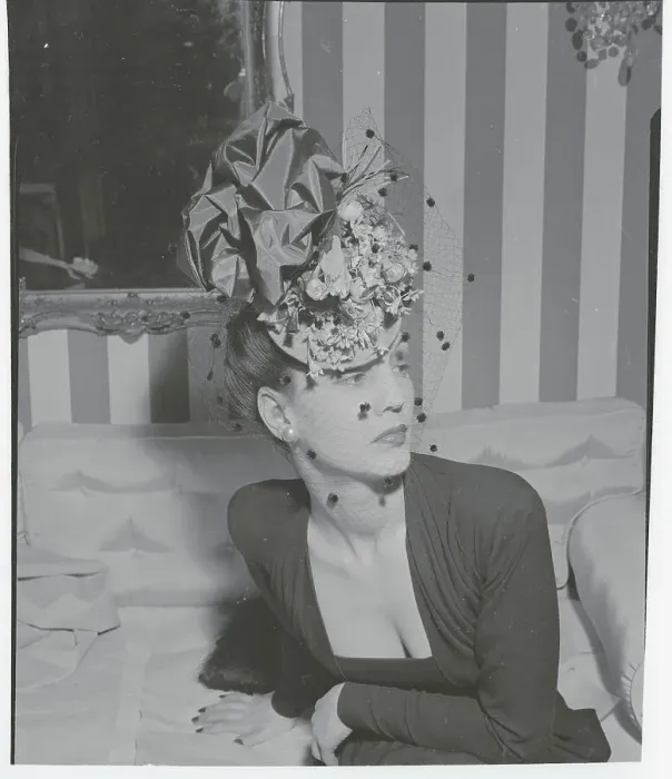 Framed Print : Model Wearing Seductive Hat Framed Print : Model Wearing Seductive Hat