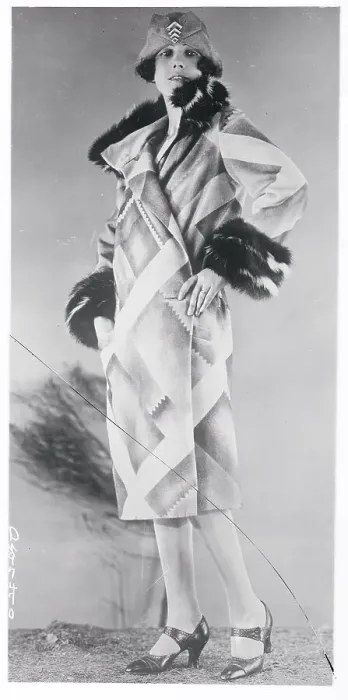 Framed Print : Model Wearing Unique Fall Coat