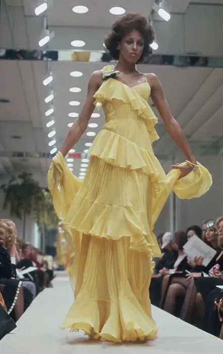 Framed Print : A Model Wearing A Valentino Dress Framed Print : A Model Wearing A Valentino Dress