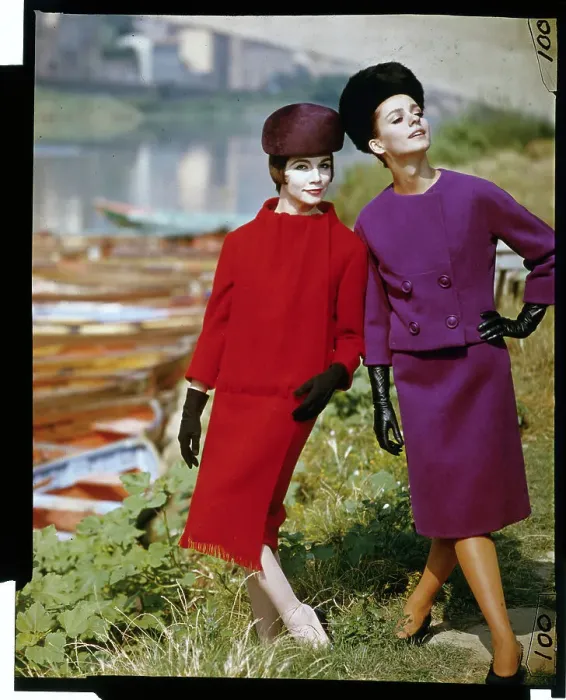 Framed Print : Models Wearing Ensembles by Forquet Framed Print : Models Wearing Ensembles by Forquet