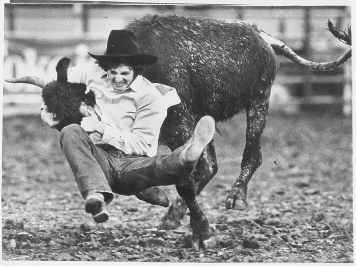 Framed Print : Modern Cowboy in Action Framed Print : Modern Cowboy in Action