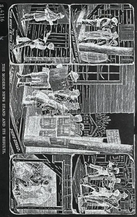 Framed Print : Modern News Stand and Its Results