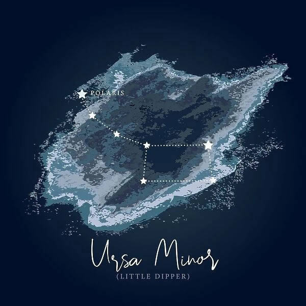 Modern Night Sky Constellation - Ursa Minor