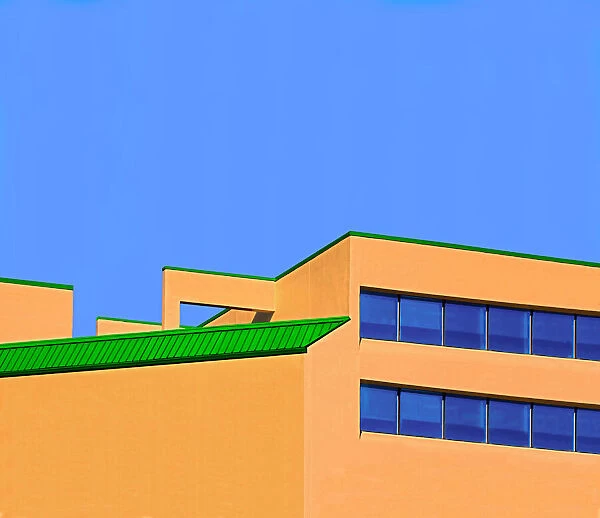 Modernist Orange Building