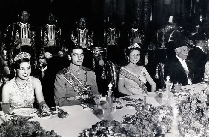 Framed Print : Mohamed Rida Chabour with Wife and Queen Farida Framed Print : Mohamed Rida Chabour with Wife and Queen Farida