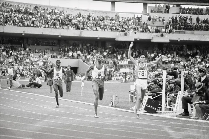 Framed Print : Mohammed Gammoudi Wins 5000-Meter Run Framed Print : Mohammed Gammoudi Wins 5000-Meter Run