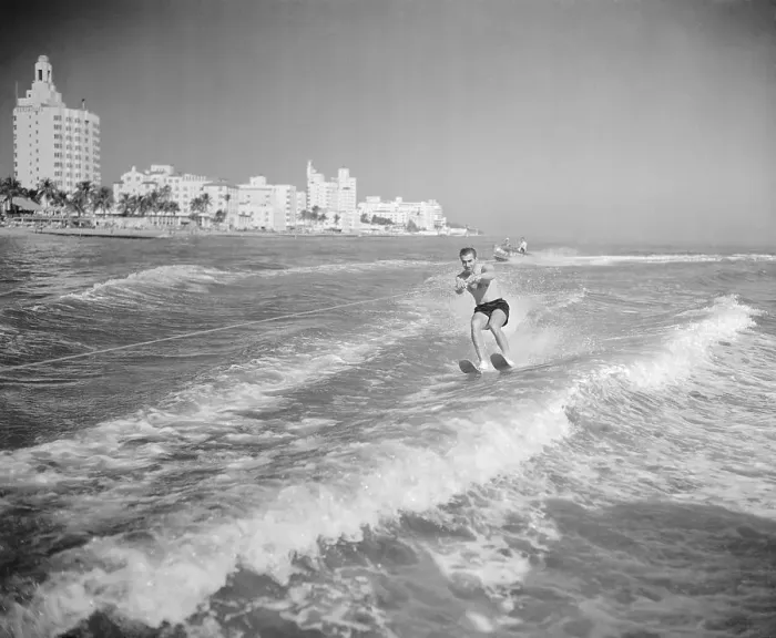 Framed Print : Mohammed Reza Pahlevi Water Skiing Framed Print : Mohammed Reza Pahlevi Water Skiing