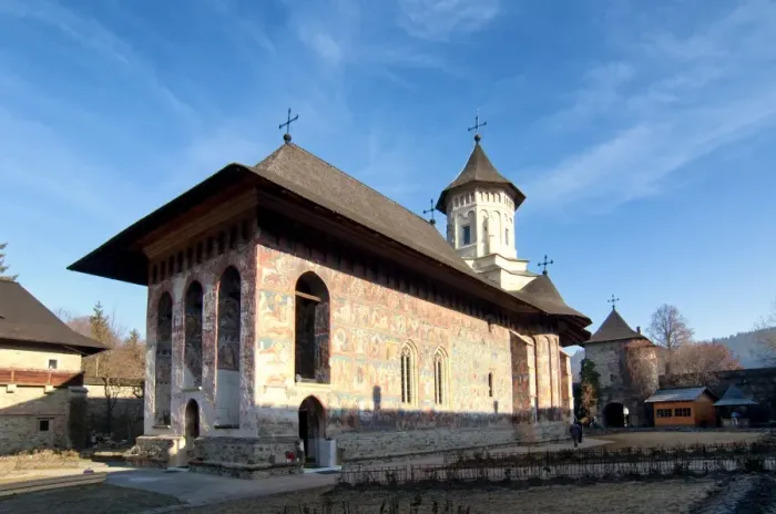 Framed Print : Moldovita Monastery exterior Framed Print : Moldovita Monastery exterior