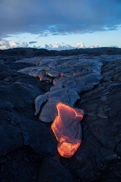 Molten Lava surface flow at Big Island