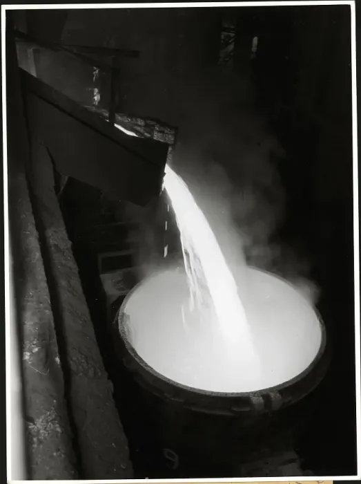 Framed Print : Molten Steel Pours Into Drum Framed Print : Molten Steel Pours Into Drum