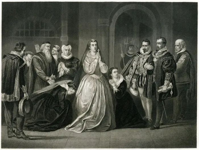 Framed Print : Last Moments For Mary Queen Of Scots Framed Print : Last Moments For Mary Queen Of Scots